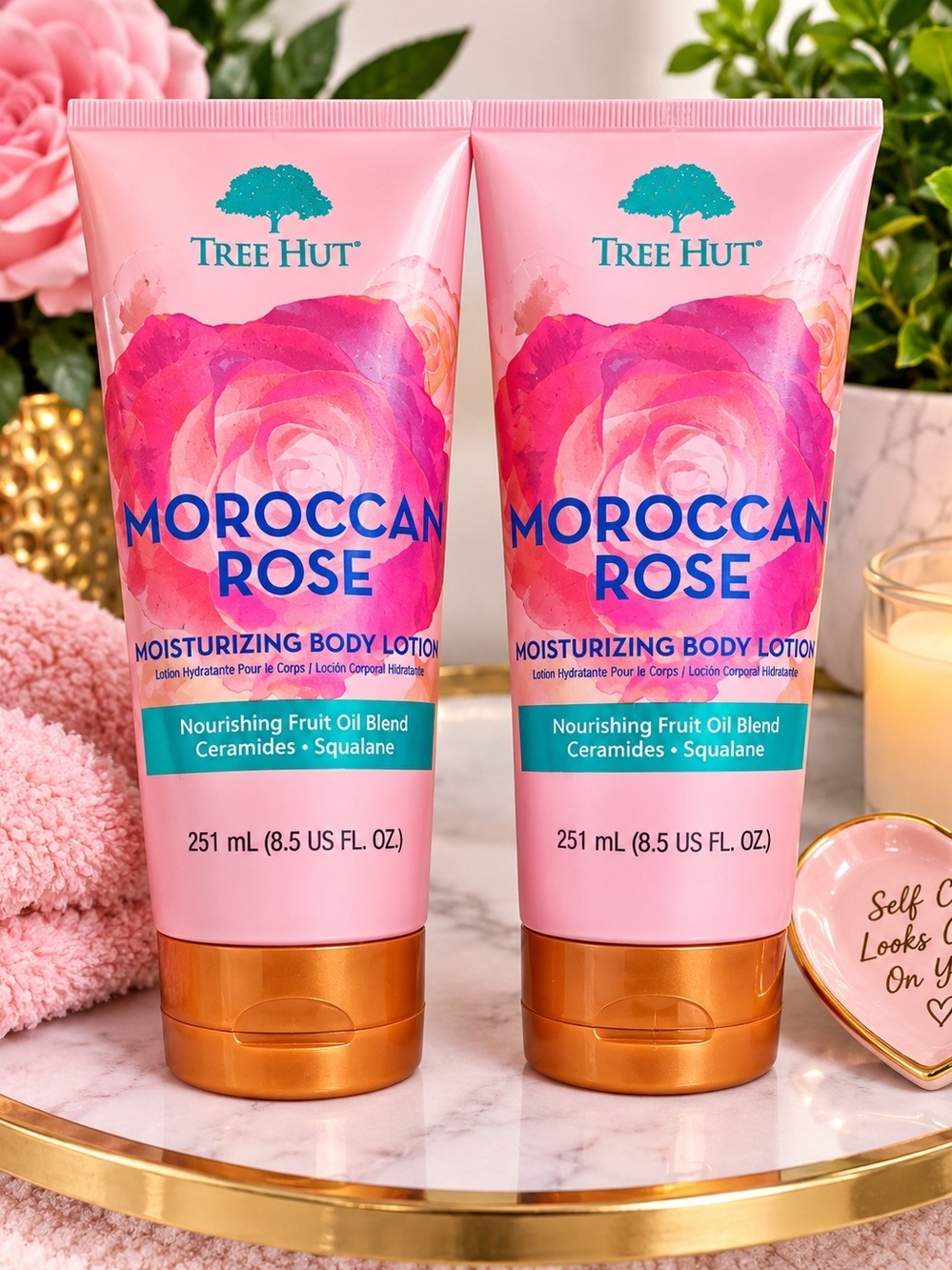 Tree Hut Moroccan Rose Moisturizing Body Lotion - Pink